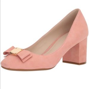 Come Haan Pink suede heels. Size 6.5. NWOT.